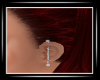 (t) silver ear rings