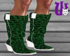 Leopard Fuzzy Boots gren