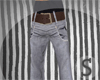 |S Grey Jeans w/ Belt