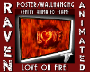 LOVE ON FIRE WALLHANGING