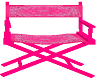 directors chair pink
