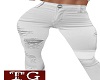 RLS White Shred Jeans