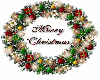 merry xmas wreath