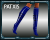 [PT] Blue Latex Boots F.