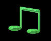 Green Music Note