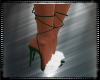 Green Fur Heels