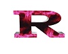 Letter R Pink Flame