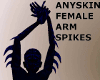 Blue Arm Spikes (F)