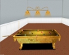 Gold Pool Table