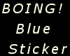 !T! Blue BOING Sticker