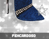 F✰ CHAIN BLUE BOOTS