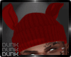 lDl Bunny Beanie Red