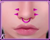 Pink nose spike + septum