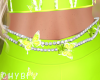 C~Lime Btrfly BellyChain