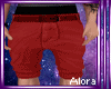 (A) Red Summer Shorts