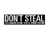don't steal sticker