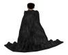 Medieval Black Fur Cloak