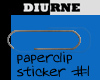 d~ Paperclip Sticker 1