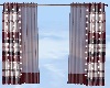 burgundy plaid curtain