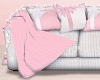 Pink White Bow Sofa POSE