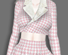 ♡ pink cropped blazer