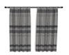 Gray Plaid Curtains