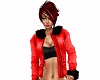 Red & Black Jacket w/Fur
