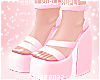 $K Sandal Platforms Pink