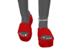 Red Sandals W/Anklet