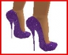 Dk purple sparkle heels