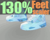 Feet 130% scaler