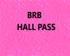 BRB Hall Pass