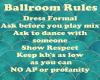 Ballroom Rules