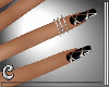 Black design nails