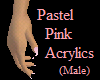 Pastel Pink Acrylics