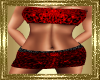 LD~Red Glitter Top-Skirt