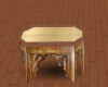 goldtop oak carved table