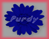 ~RG~Purdy Floral Sticker