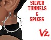 Spike Hoops Silver