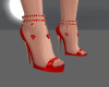 Crystal heart - red