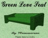 GREEN LOVE SEAT
