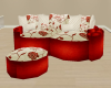~MNY~RED Snuggle Couch