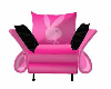 Pink and Black Chair