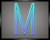 Neon Letter M