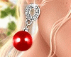 Red Pearl Earrings