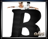 Letter B Black With Pose