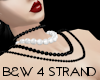 *TY B&W 4 Strand Beads
