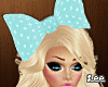 ! Big Blue Hairbow :D