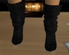 leather blk boots