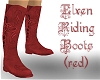 Elven Riding Boots -red